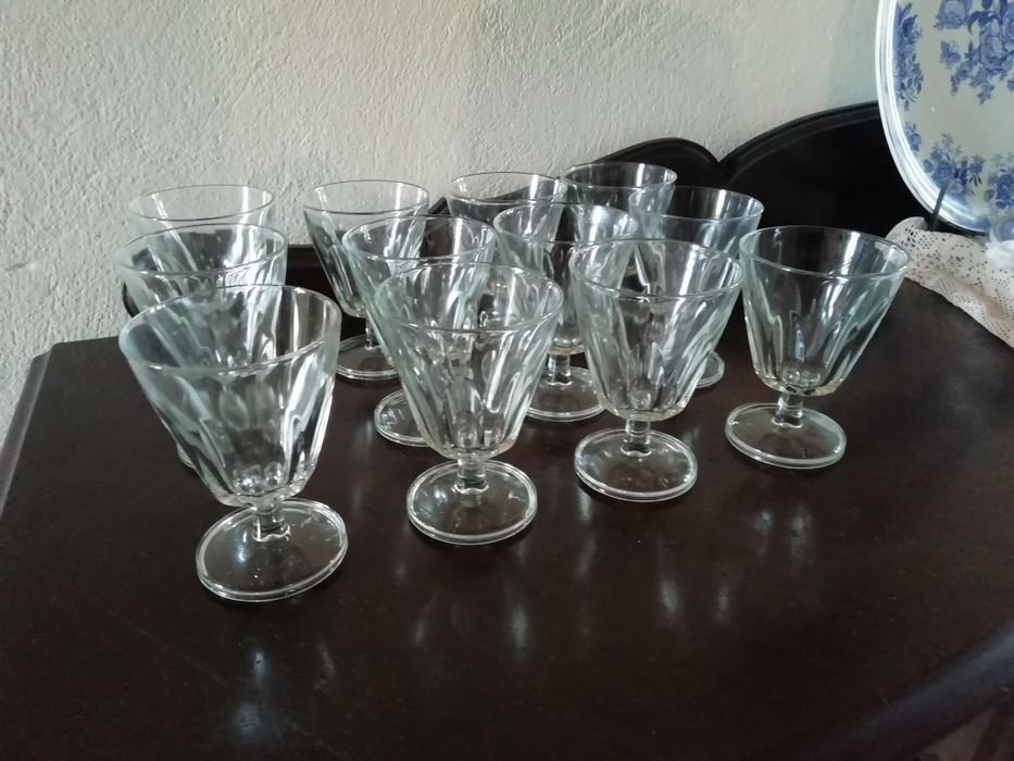 Copos Vintage, em Vidro