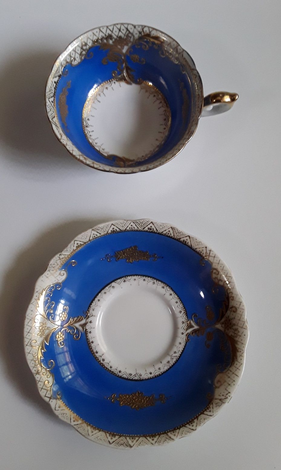 Conjunto vintage chávena e pires Chugai Porcelain Foreign