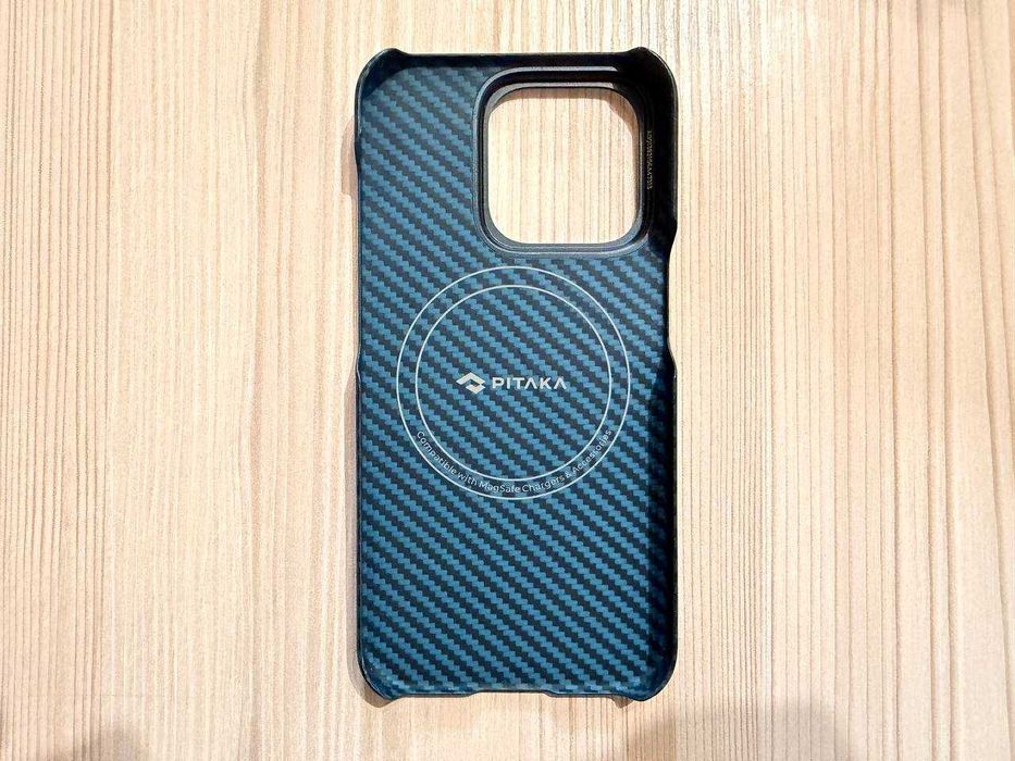 Чохол Pitaka MagEZ Case 4 для iPhone 15 Pro (Black/Blue Twill)