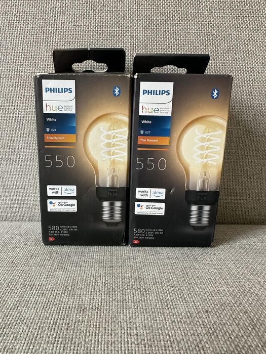 Philips hue 550 White - dwie żarówki e27