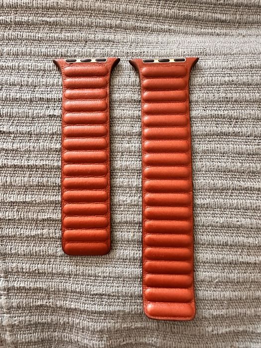 Bracelete Apple em Pele