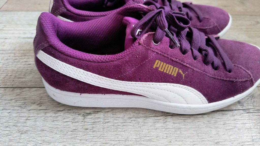 PUMA Vikky sneakersy skórzane dziewczęce damskie 37