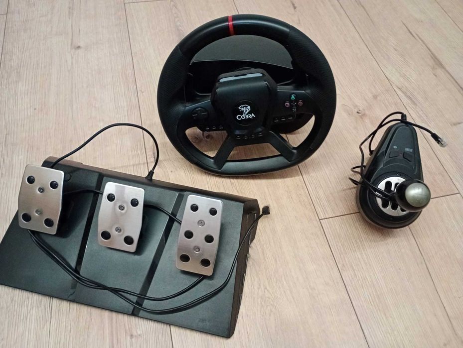 Kierownica Cobra GT987FF + shifter + pedały