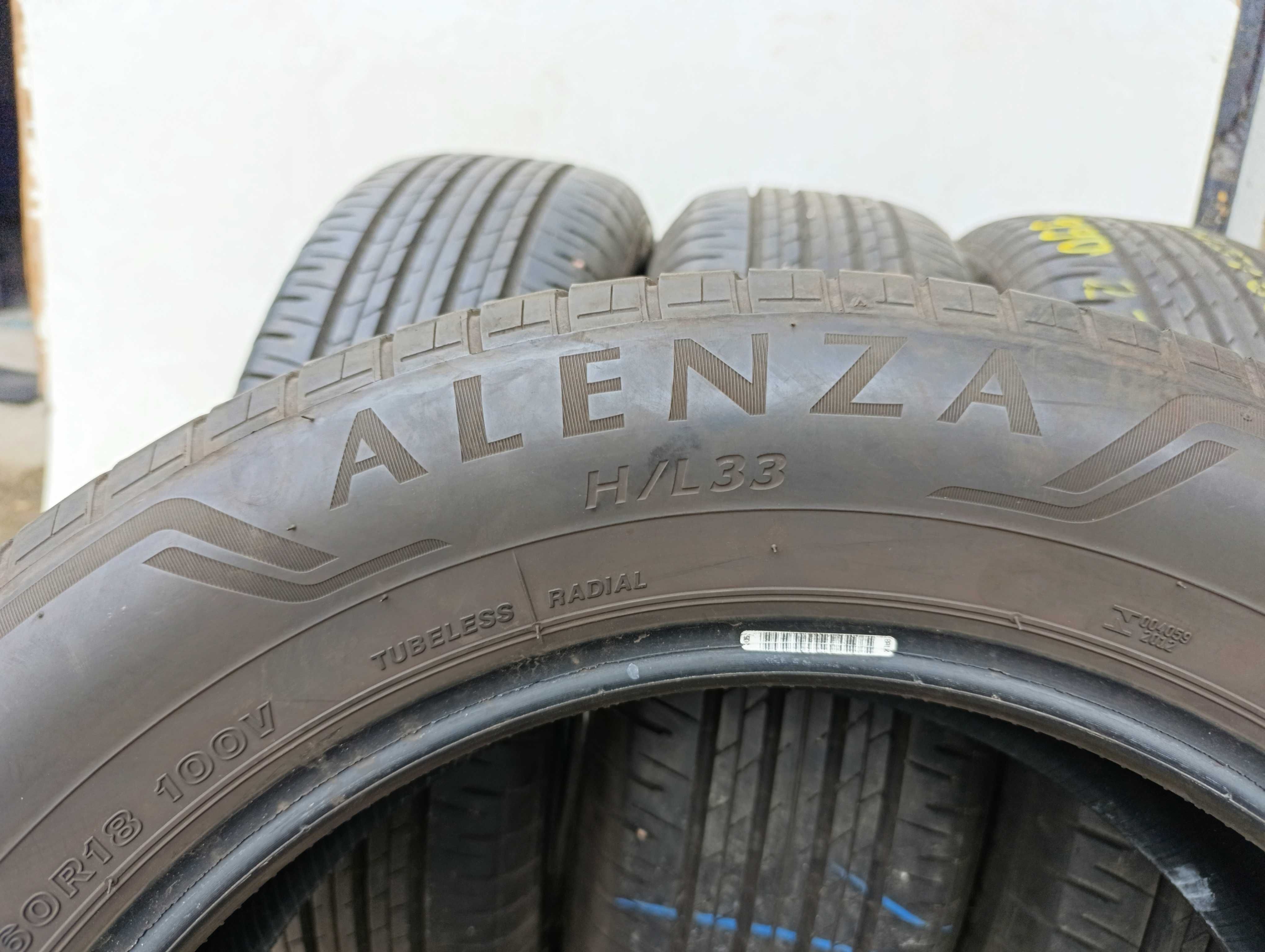 4x 225/60 R18 100V Bridgestone Alenza H/L33 2023r 7,1/6,9mm