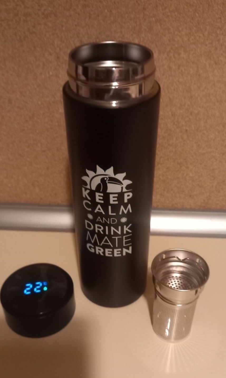 Termos led 500 ml do kawy herbaty a szczególnie do yerba mate