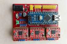 Arduino Nano + 3D Shield для принтера + 3 шт х драйверы А4988 35 В 2 А