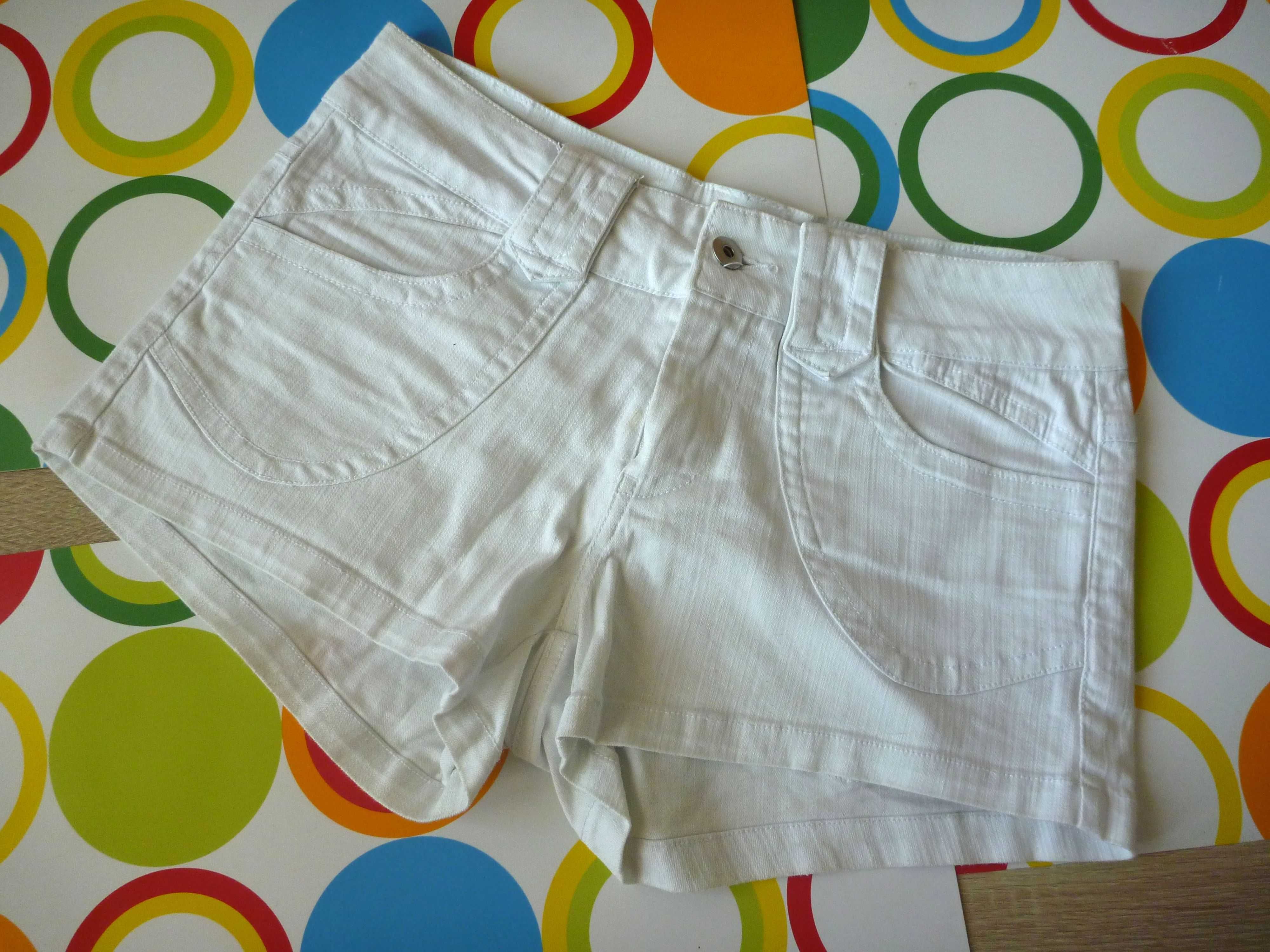 DENIM Co - białe krótkie spodenki  - rozm. 38