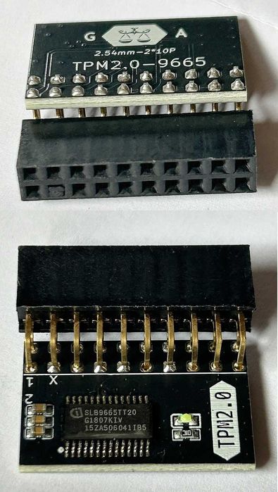 Moduł TPM 2.0 20 pin potrzebny dla Windows 11