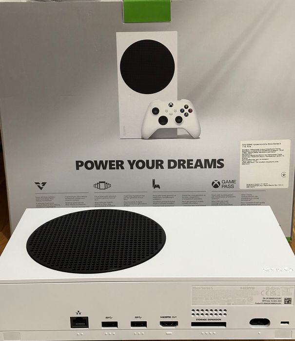 Стаціонарна ігрова приставка Microsoft XBOX Series S 1 TB White
