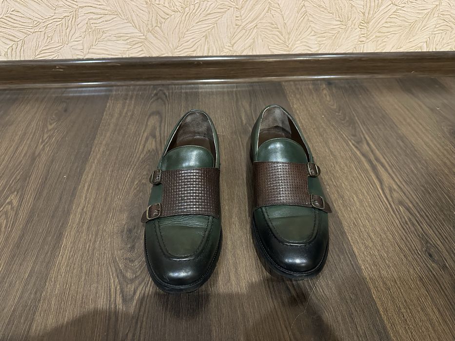 Чоловічі зелені туфлі Rovigo Plus (Мужские туфли)