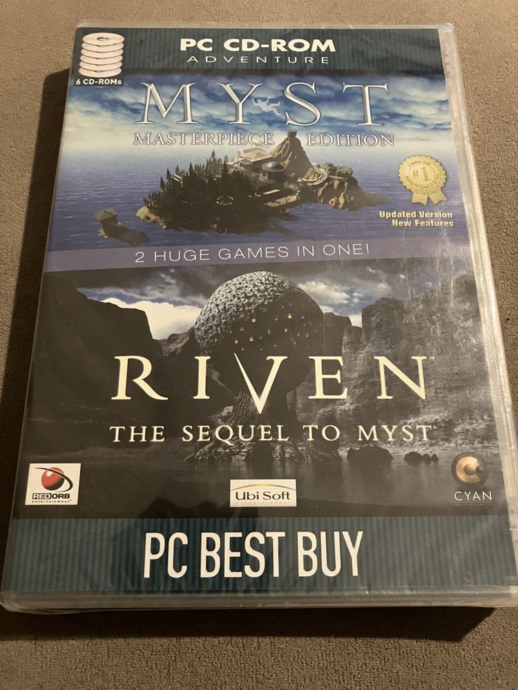 Myst - Masterpiece Edition Riven The Sequel to Myst PC 6cd