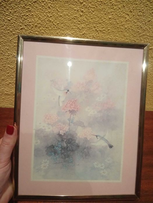 Quadro rosa menina