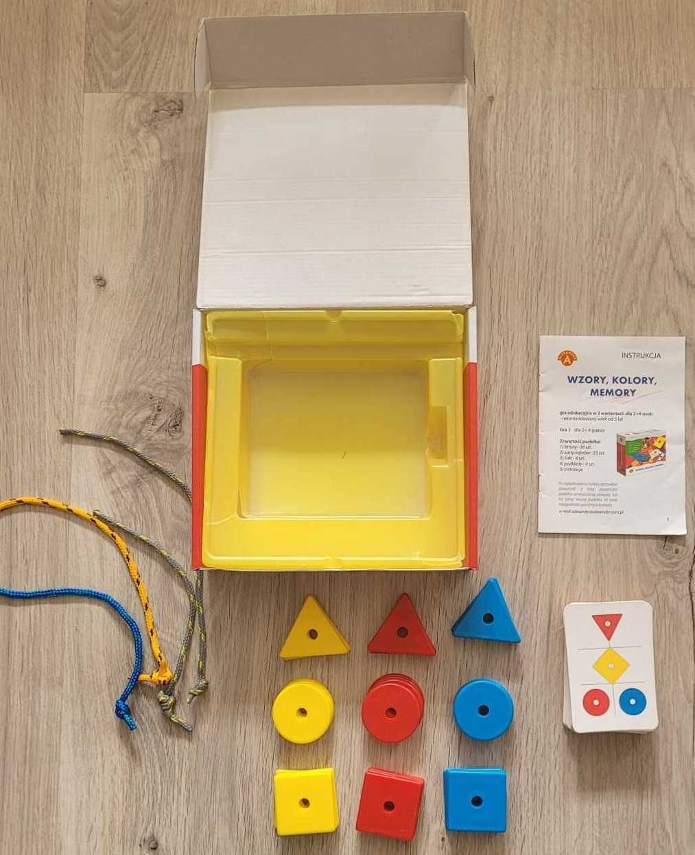 Gra edukacyjna wzory kolory memory montessori