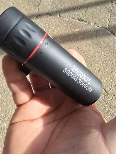 Telescópio Monocular HD, Compacto, Escopo Portátil para Caça, 2000X25