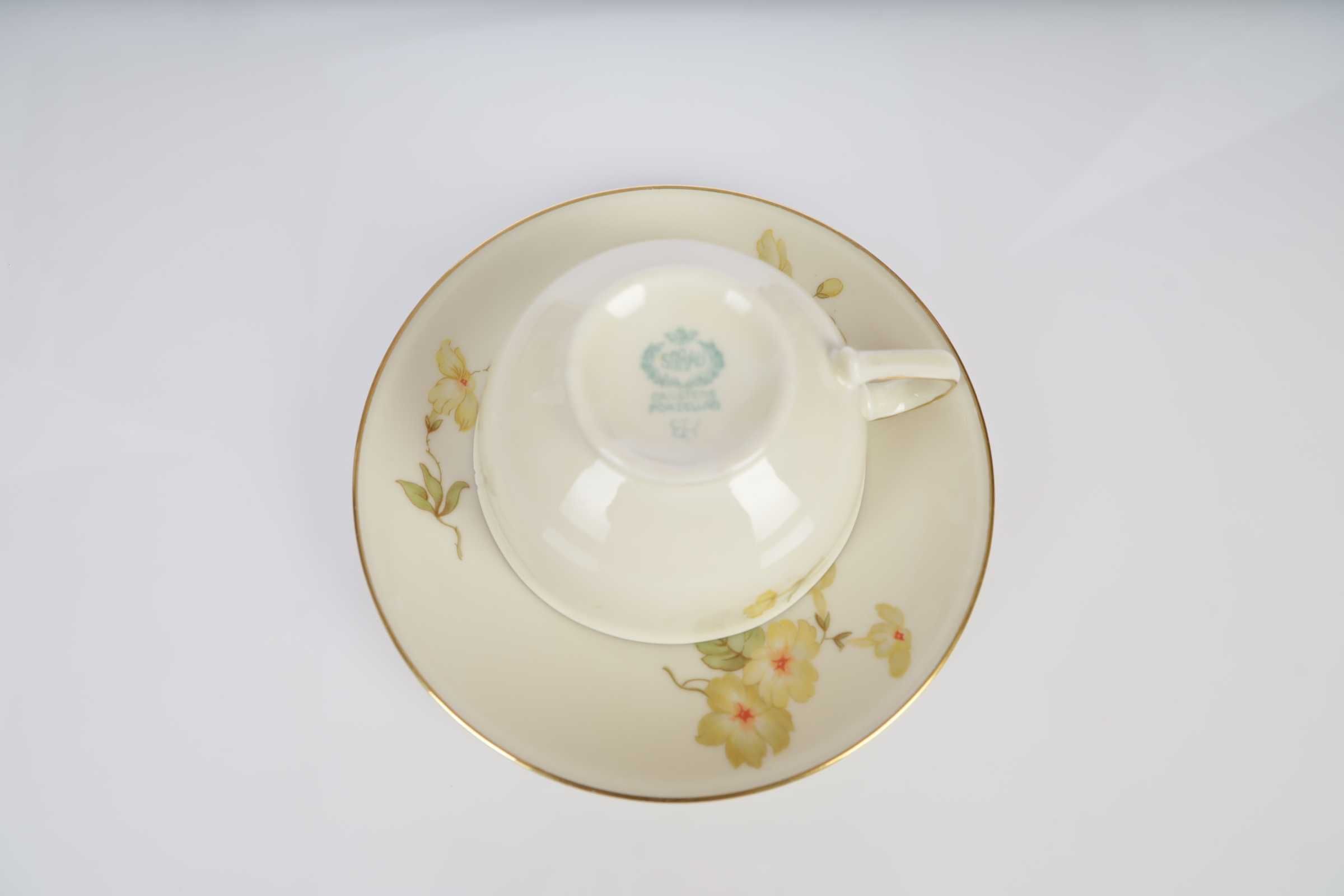 Filiżanka Sorau z podstawkiem Carstens Melitta porcelana do 1945