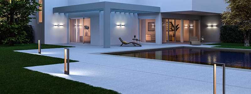 Candeeiro led de estilo moderno jardim wood