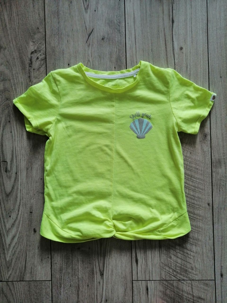 Bluzka dla dziewczynki t-shirt neonowy