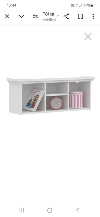 Nowa Półka  wisząca  Meblik kolekcja ReStyle-white