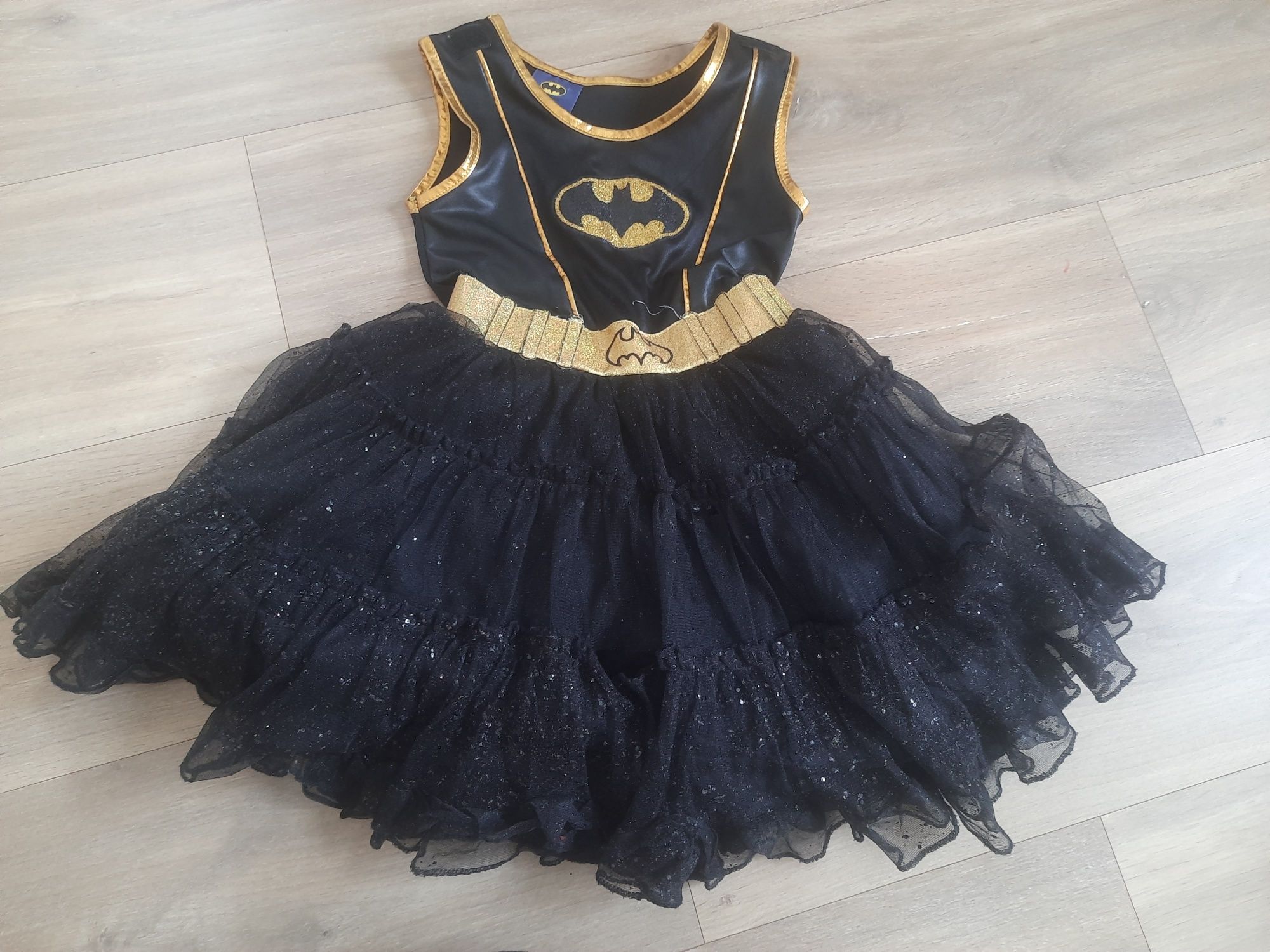 Batgril batwoman batman sukienka strój przebranie 5-6 lat 110-116