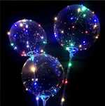 Светящийся шар Bubble на палочке с LED-гирляндой. Комплект из 10 шт.