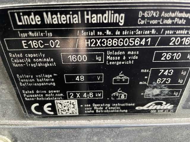 Linde E16 triplex