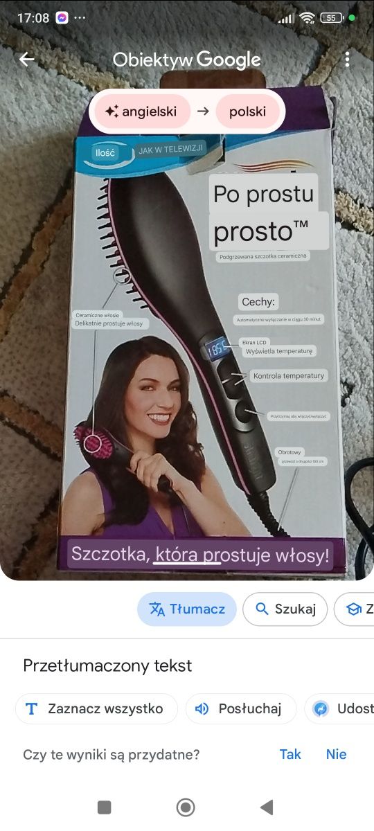 Szczotka prostująca włosy