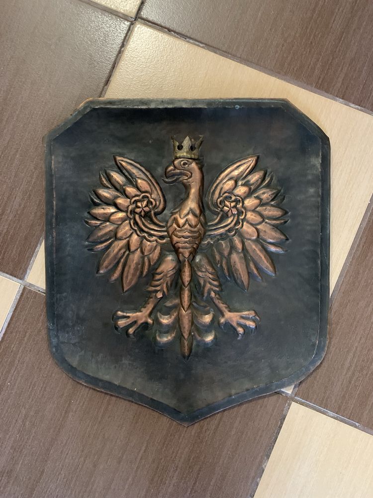 Metaloplastyka obraz w metalu Herb Polski