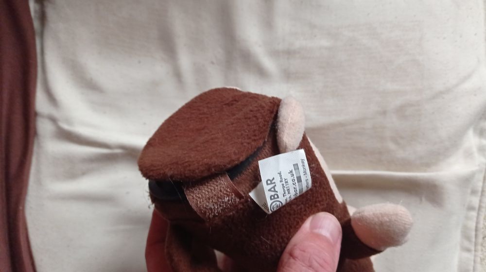 Мягкая говорящая игрушка, обезьяна повторушка