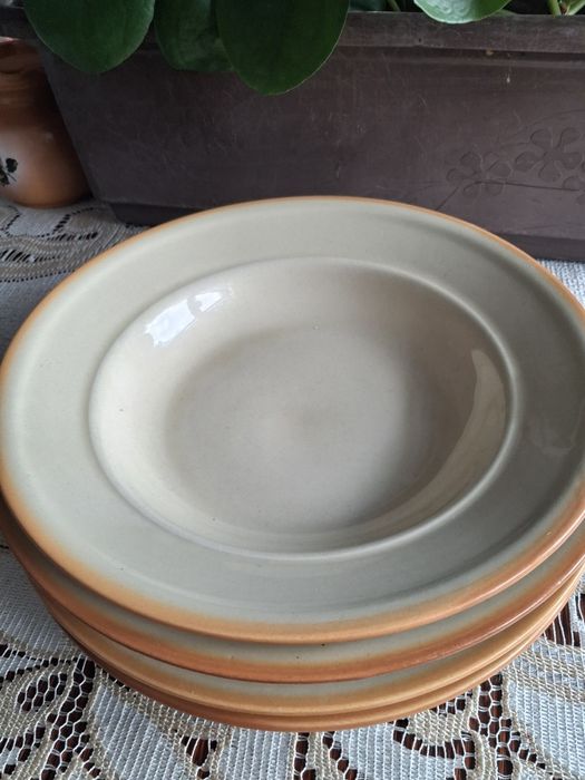 Talerze porcelitowe tułowice wintage