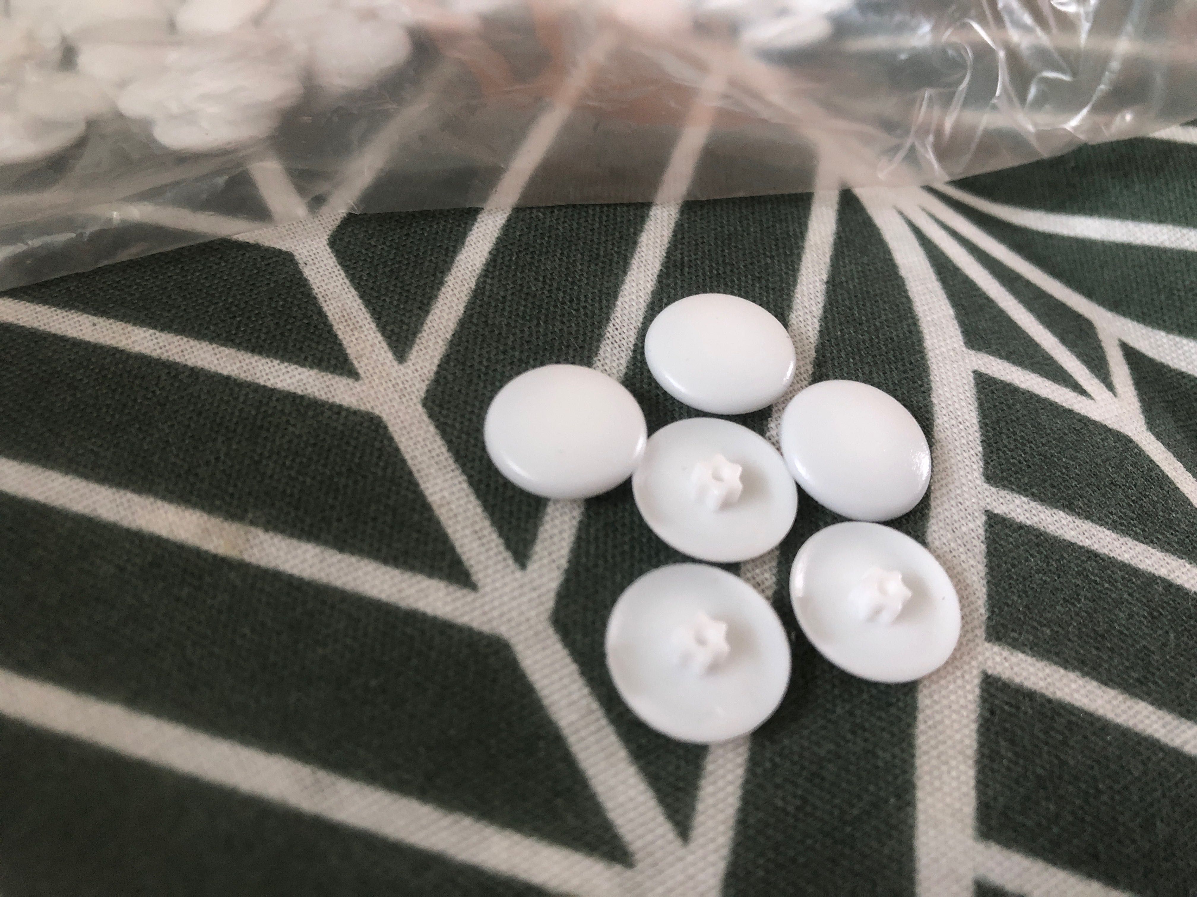 Zaślepki maskujące na wkręt torx20 Tx20 Zestaw 180 szt. BIAŁE