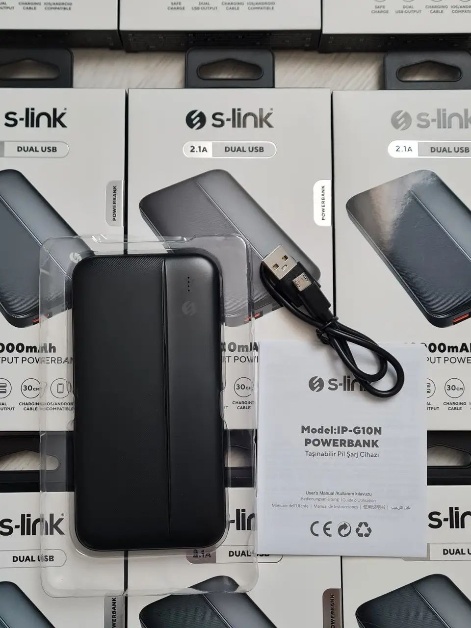 PowerBank 10 000mAh Повербанк +2ві лампочки