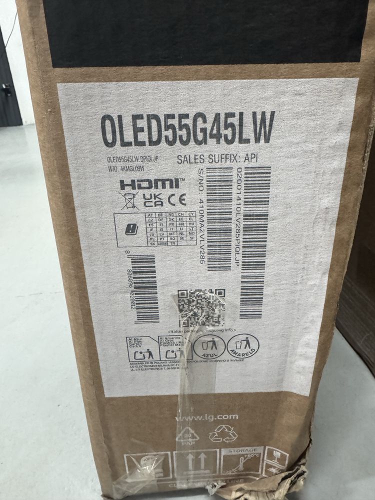 Telewizor LG OLED55G45LW EVO 144hz 4k Gwarancja