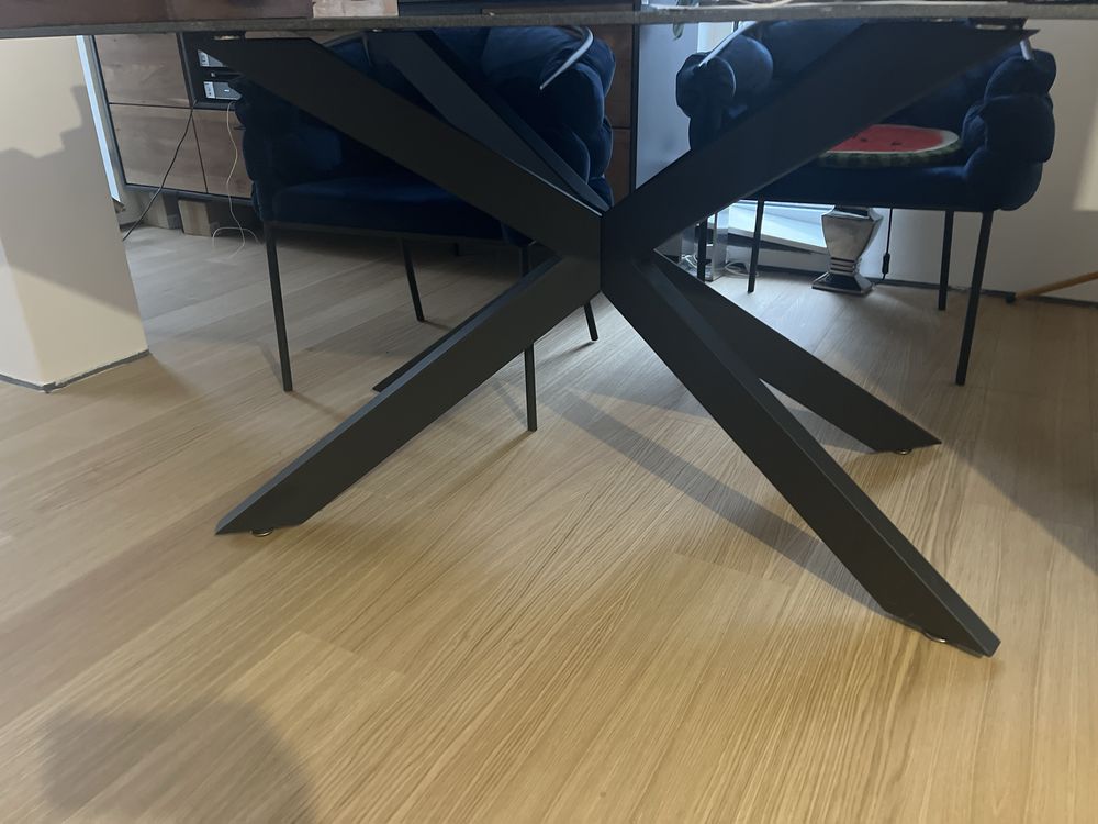 Krzesła 4 szt balloon, granat i velvet. Robią robotę