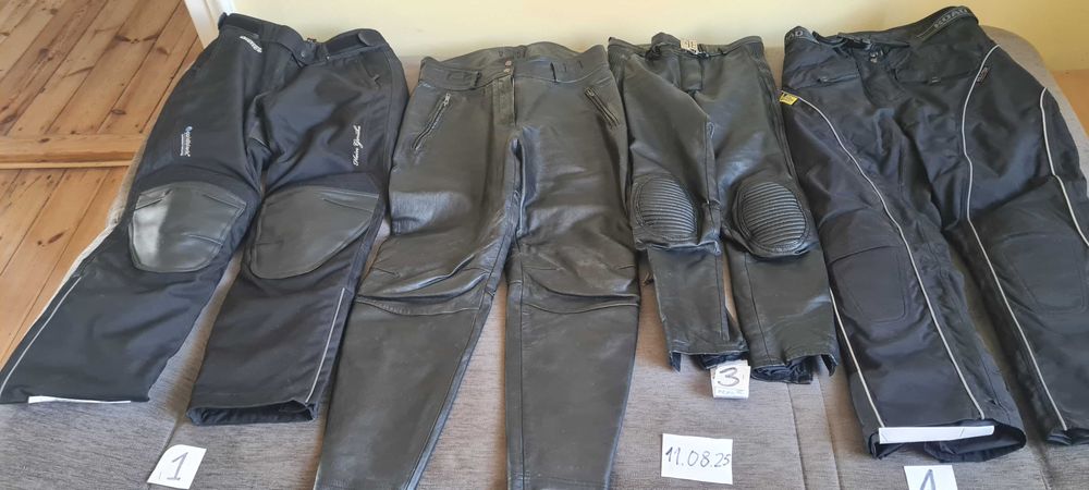 Spodnie motocyklowe damskie,4 różne sztuki,tanio,okazja!