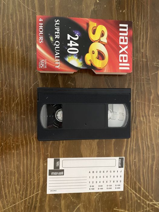 Cassete VHS em branco