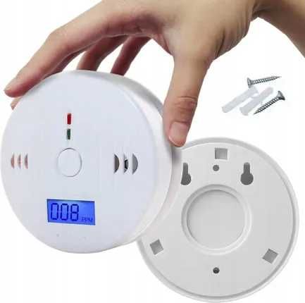 Czujnik czadu Detektor tlenku węgla Sygnalizator CO LCD 85dB Alarm