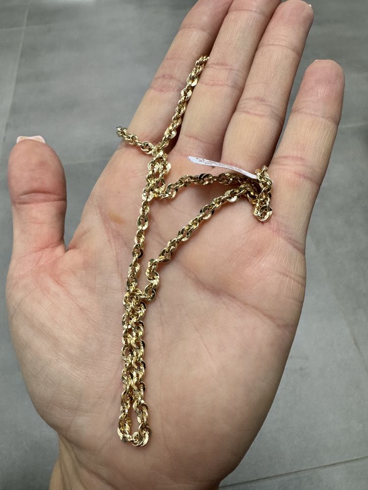 Złoty łańcuszek diamentowy pr585