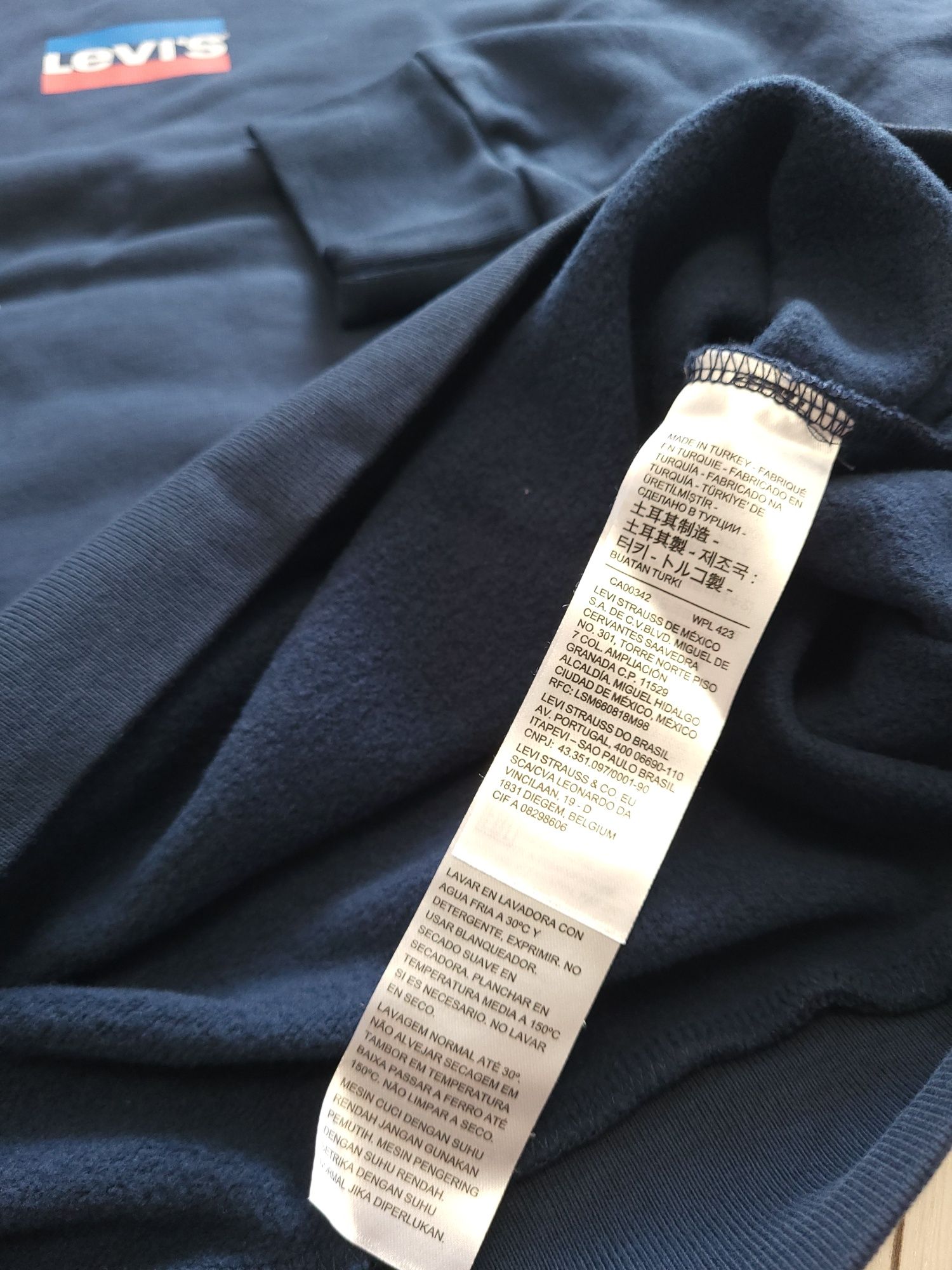 Nowa męska bluza LEVIS rozmiar M granatowa
