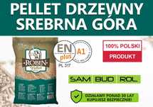 Pellet drzewny SREBRNA GÓRA, certyfikat A1 ENplus, TRANSPORT