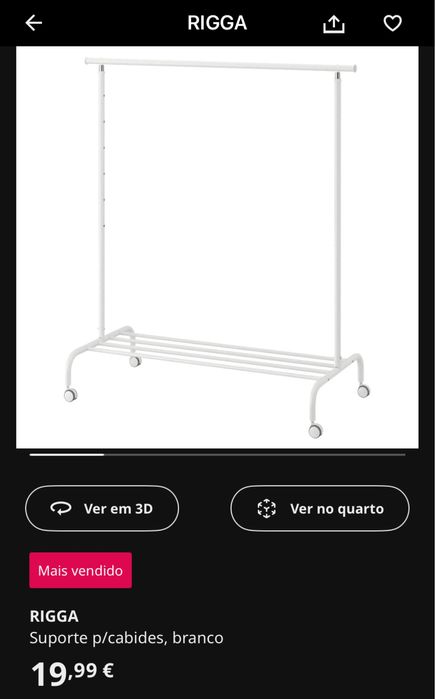 Charriot RIGGA ikea - NOVO