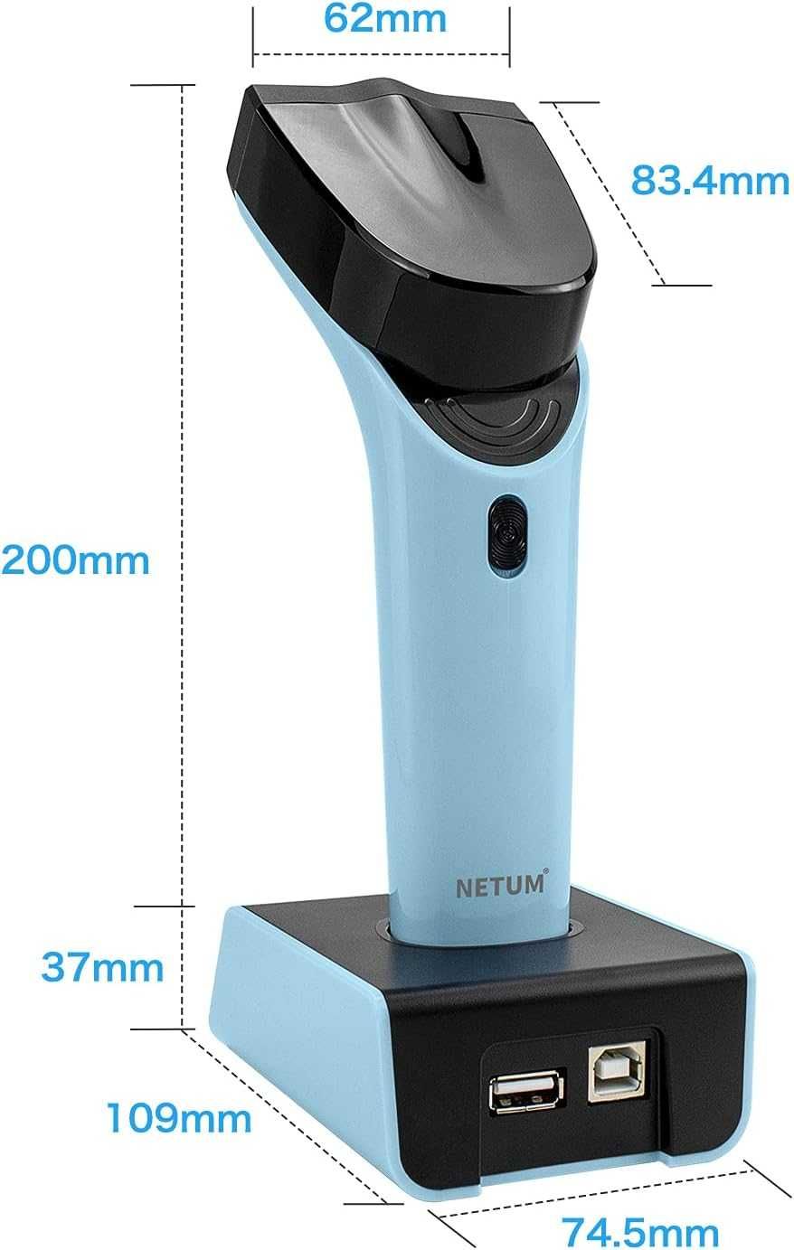 NETUM DS7500 Bezprzewodowy Skaner Kodów 2D z Bluetooth i Podstawką