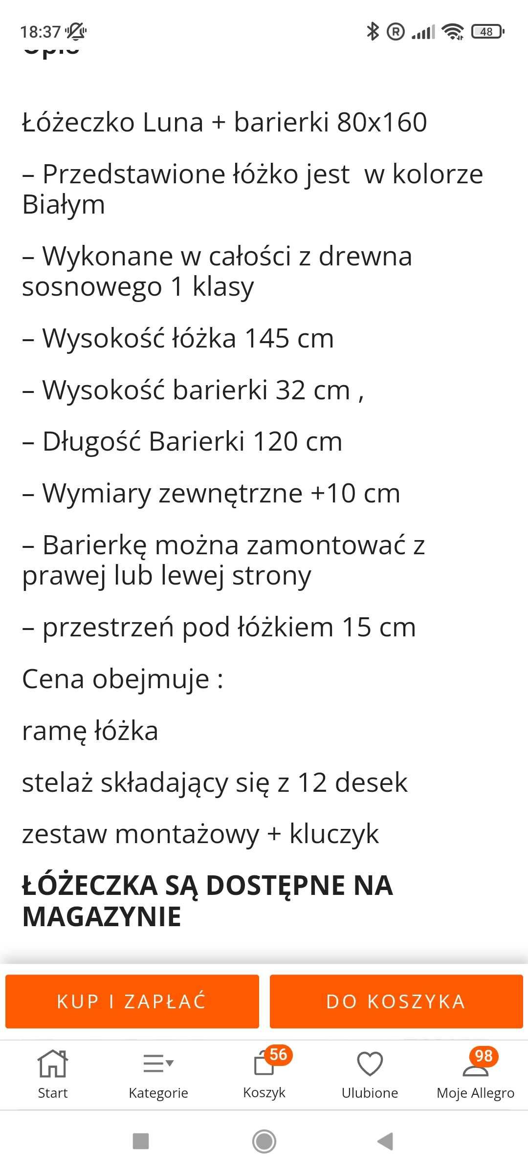 Łóżeczko domek 80x160 wraz z materacem. Jak nowe. Stan idealny