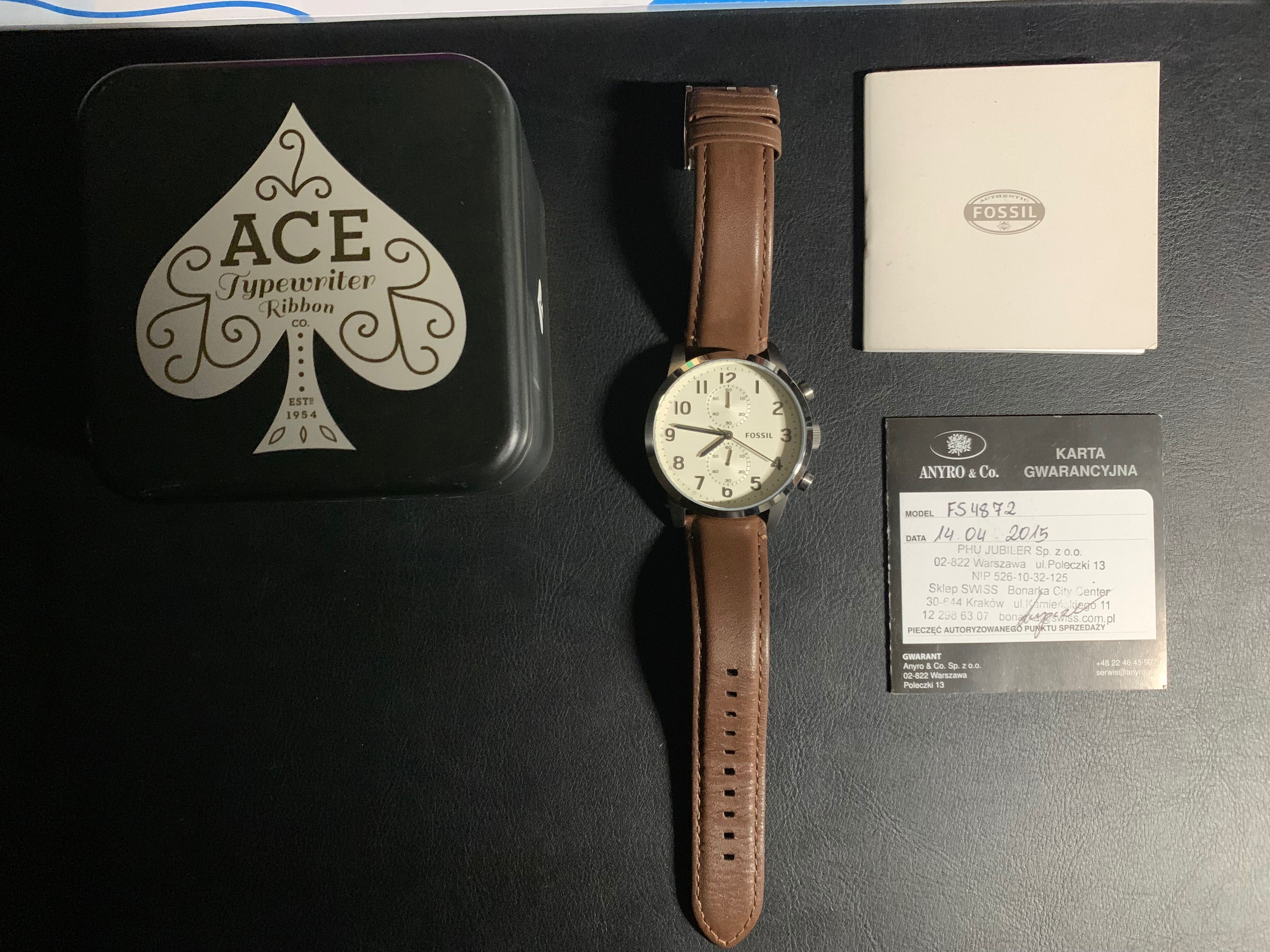 Fossil Men's Townsman FS4872 - elegancki chronograf
