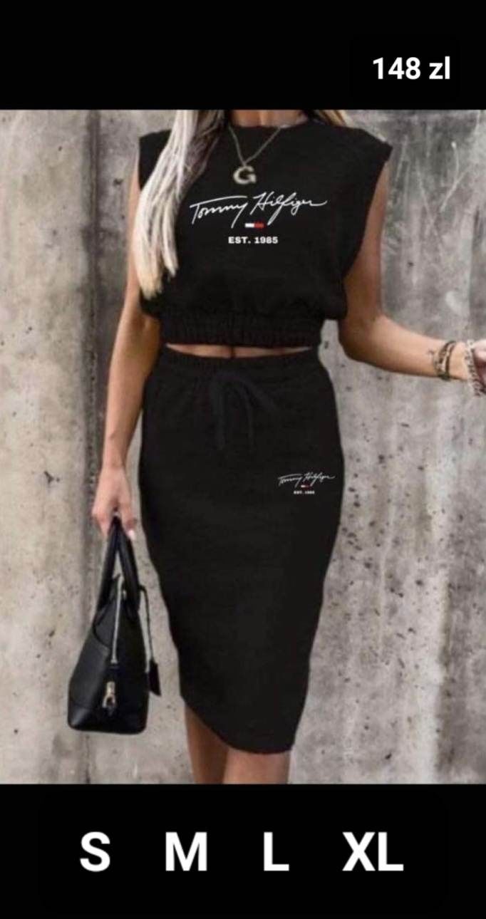 Nowy Komplet Damski Bluzka I Spódnica S M L XL Różne modele.