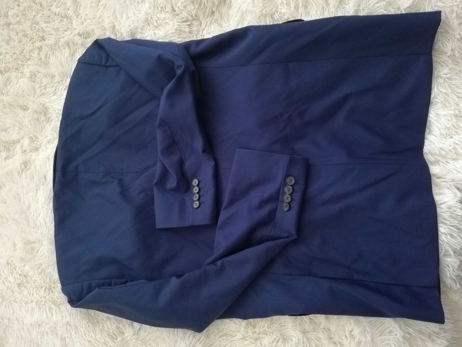 marynarka Vistula super slim 52 L 182/104/90(92) 52L granat wełna 130'