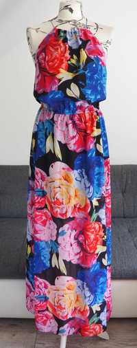 Definitions_sukienka maxi lato_floral_rozmiar 46