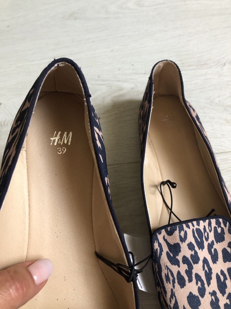 Нові туфельки- балетки H&M, 39