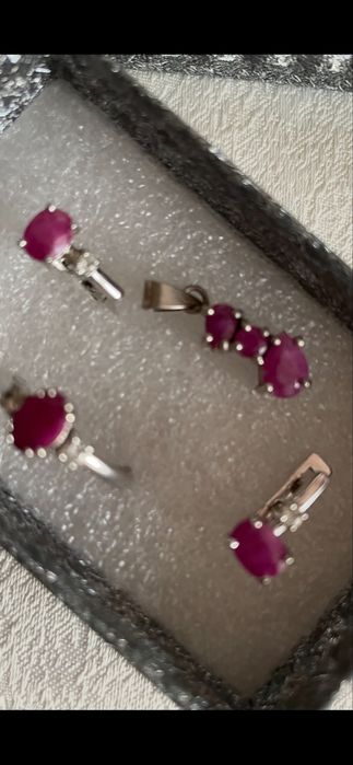 Сереро 925 Сапфир Рубин