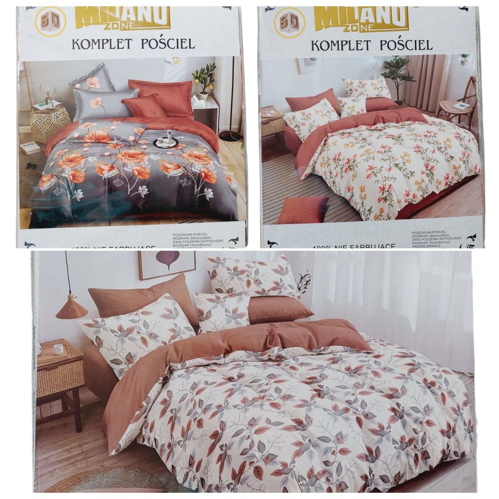 Komplet pościeli 200x220 z prześcieradłem