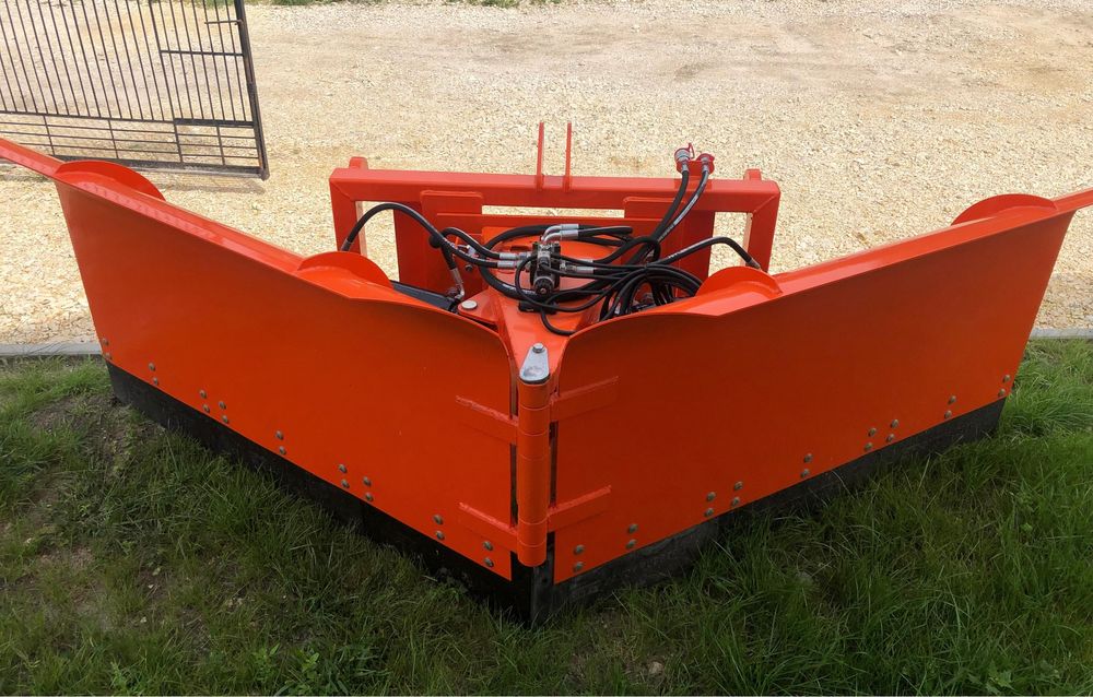 Pług do spychania śniegu strzałka metal technik